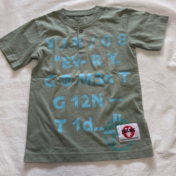 Kids Short Sleeve Tees - Blue and Green Set - Picture 3 of 7